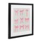 Stupell Industries Pink Coquette Ribbons Framed Print Under Glass, design by Emily Navas